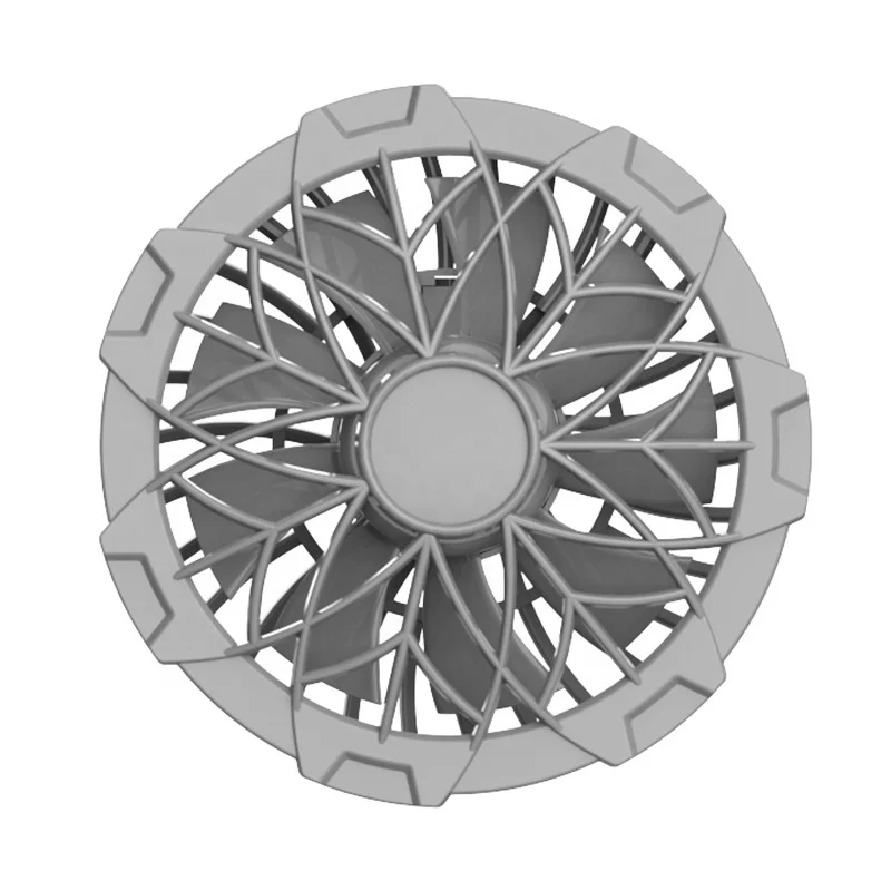 2022 Hotsale 12V Cooling Air Conditioning Clothes Brushless Fan with Low Noise for Summer High Temp Work