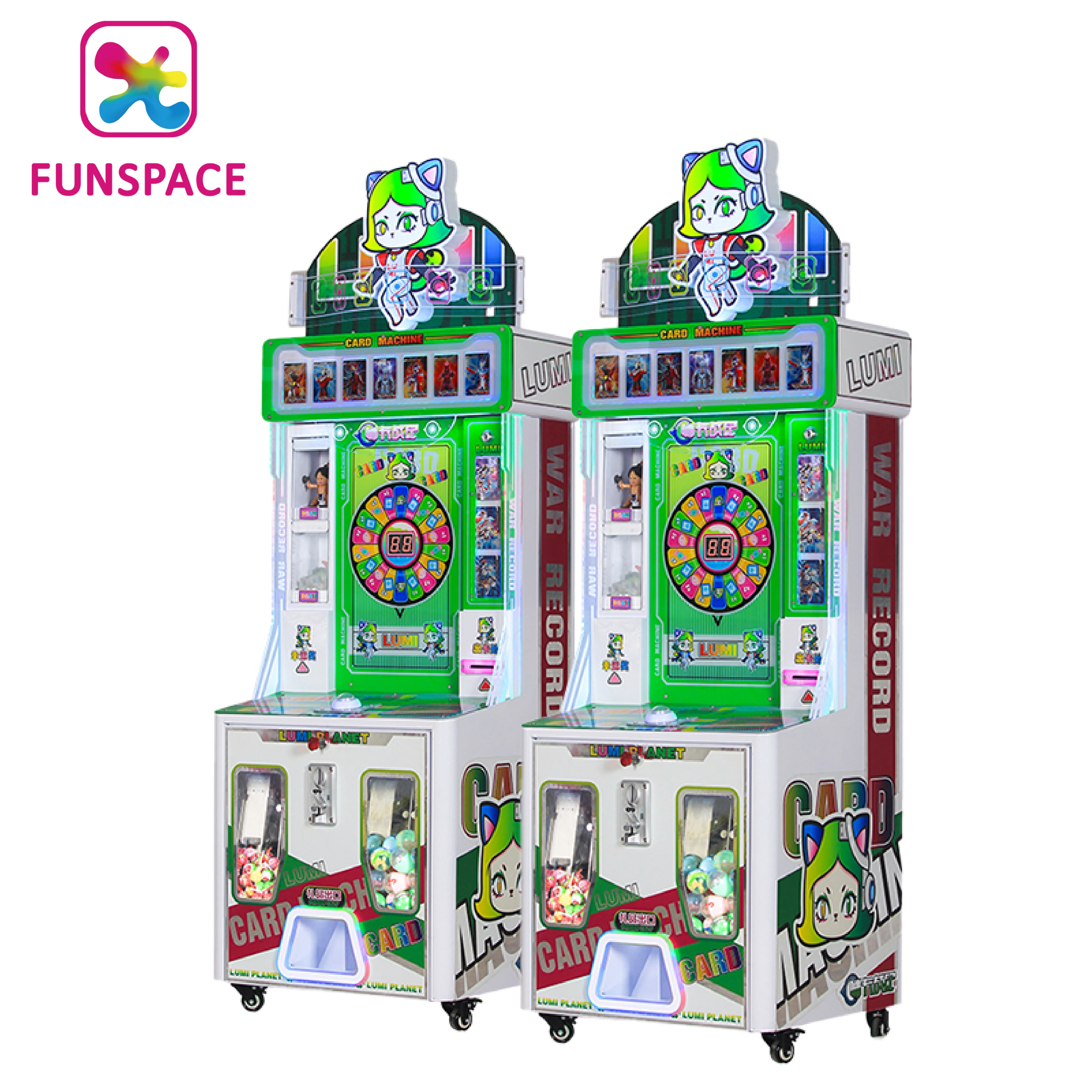 Factory Wholesale Coin Operated Arcade Spinning Disc Game Exchange Ultraman Cards With Capsules Gift Machines