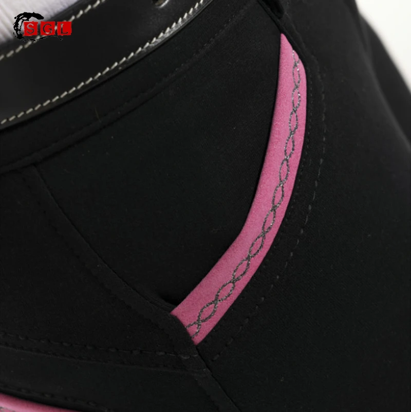 SGL Custom Women Equestrian Pants English Silicone Horse Riding Tights Knee-Patch  Silicone full seat breeches with pocket