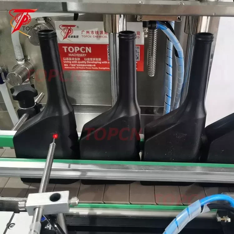 TOPCN Magnetic Pump Glass Bottle Water Automatic Fluid Perfume Essential Oil Liquid Soap Filling Machines With Conveyor