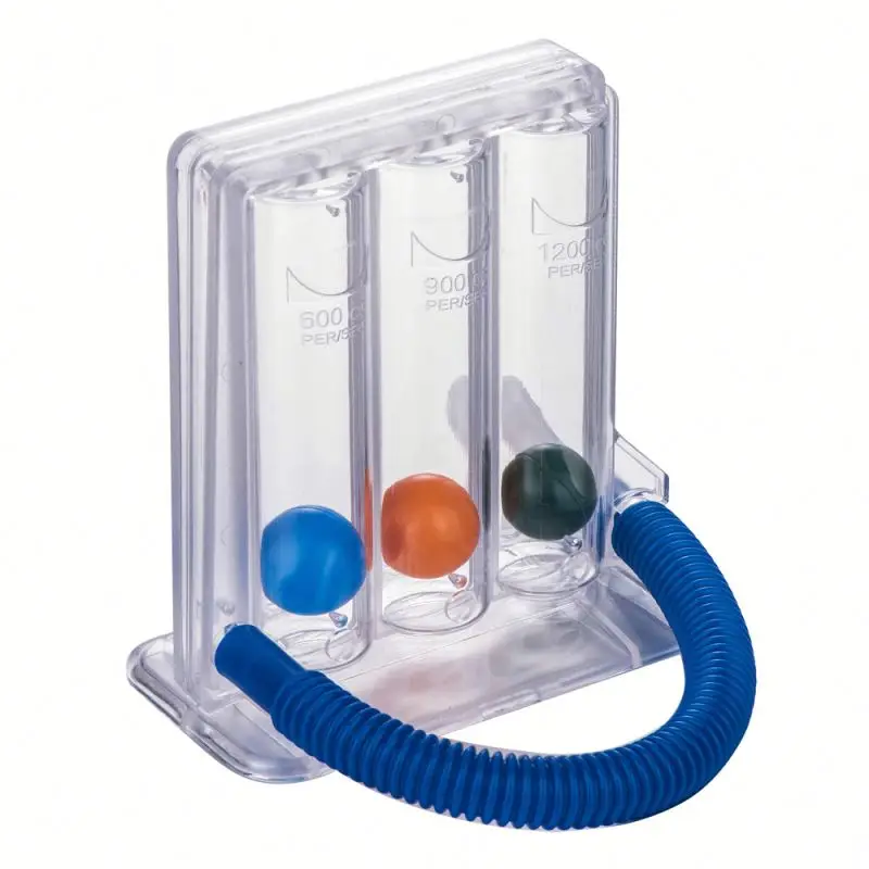 Three ball Medical Incentive Deep Breathing Exerciser Spirometer