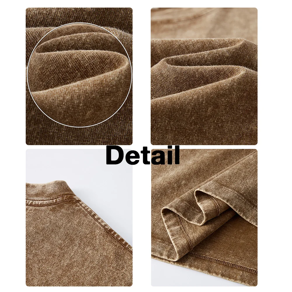 High Quality Custom Logo 100% Cotton Vintage Batik Acid Wash 270GSM Heavyweight Men Oversized Plain T Shirt Wholesale
