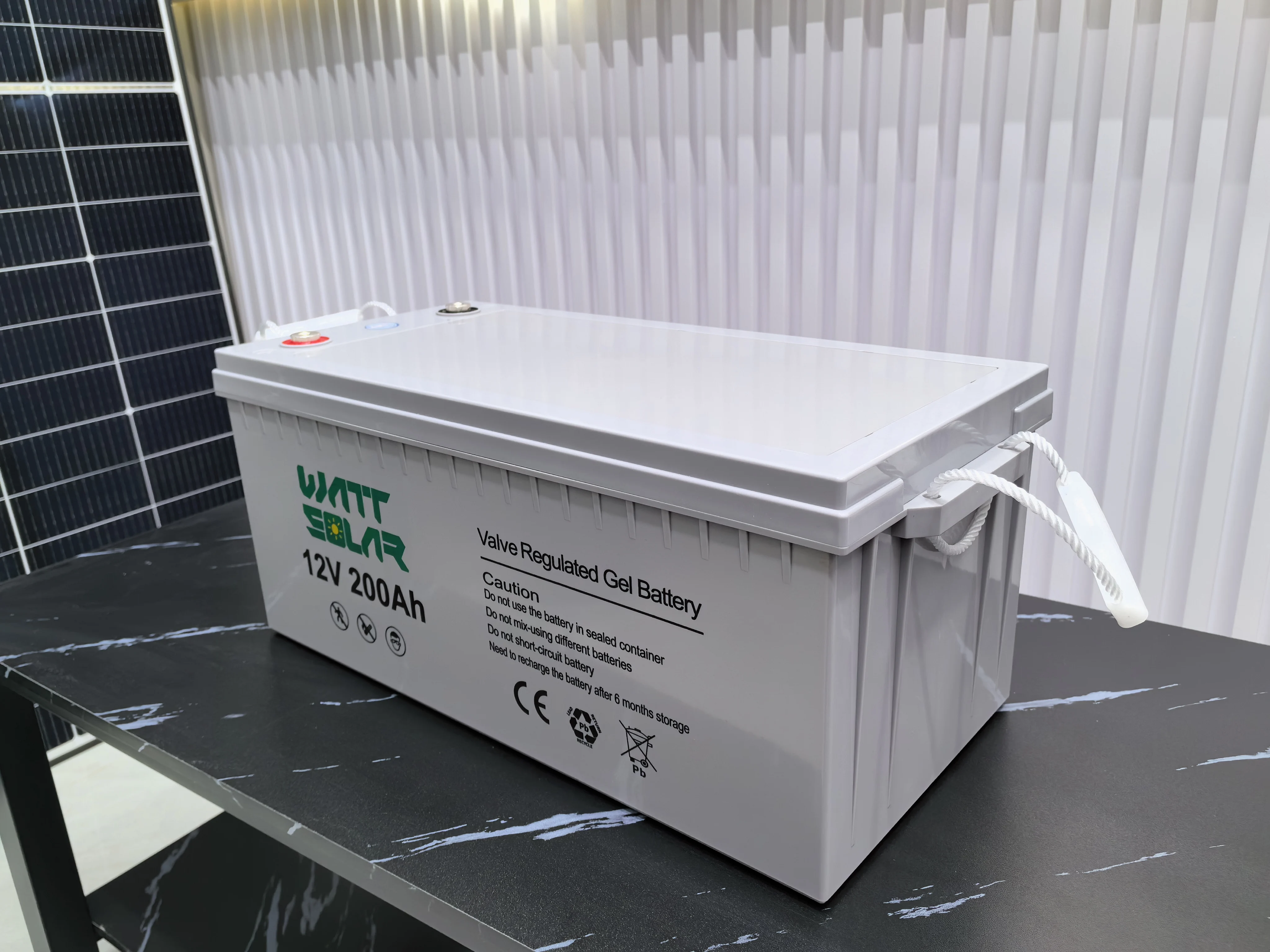 OEM Принимается Солнечная гелевая батарея гель 12 В 200ah свинцово-кислотная пластина для солнечной