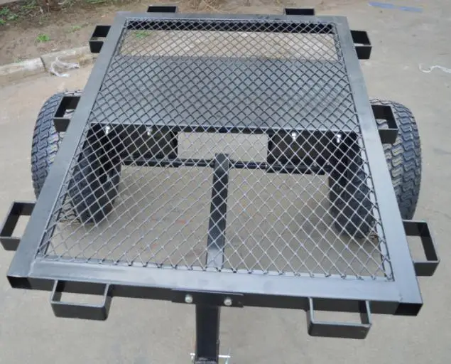 1000lbs Steel Flatbed ATV Dump Trailer Outdoor Motorcycle Truck Car Farm Transportation Tow-Behind ATV Dump Cart