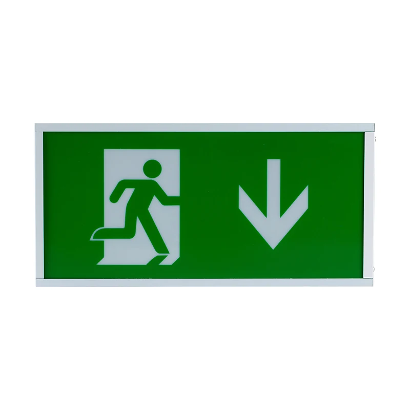 hot sale ip65 rechargeable waterproof 3W 12 v  exits with battery 4000k led emergency exit light