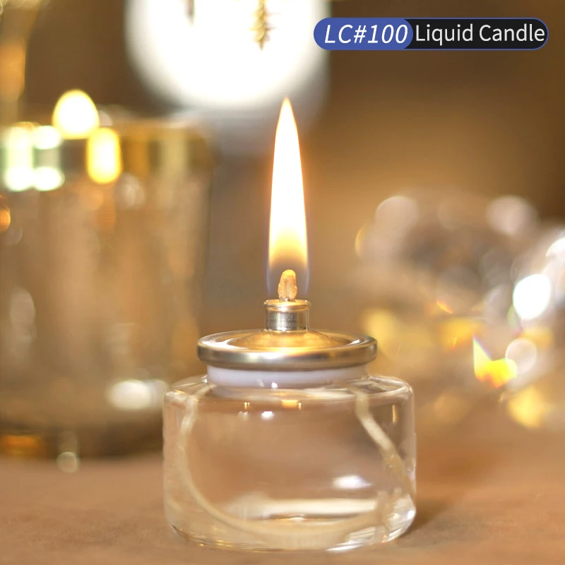Wholesale 10H Burning Time Odorless No Smoke Liquid Candle Birthday Candle