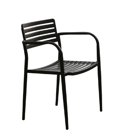 Outdoor Stackable Metal Garden Chairs Patio Chair