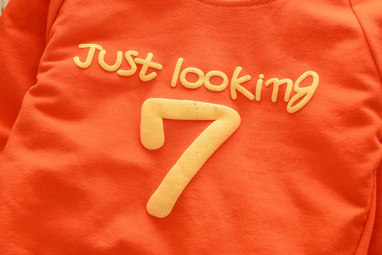 fashion casual autumn number pattern long sleeve 2-5 year baby toddler clothing kids boys clothes