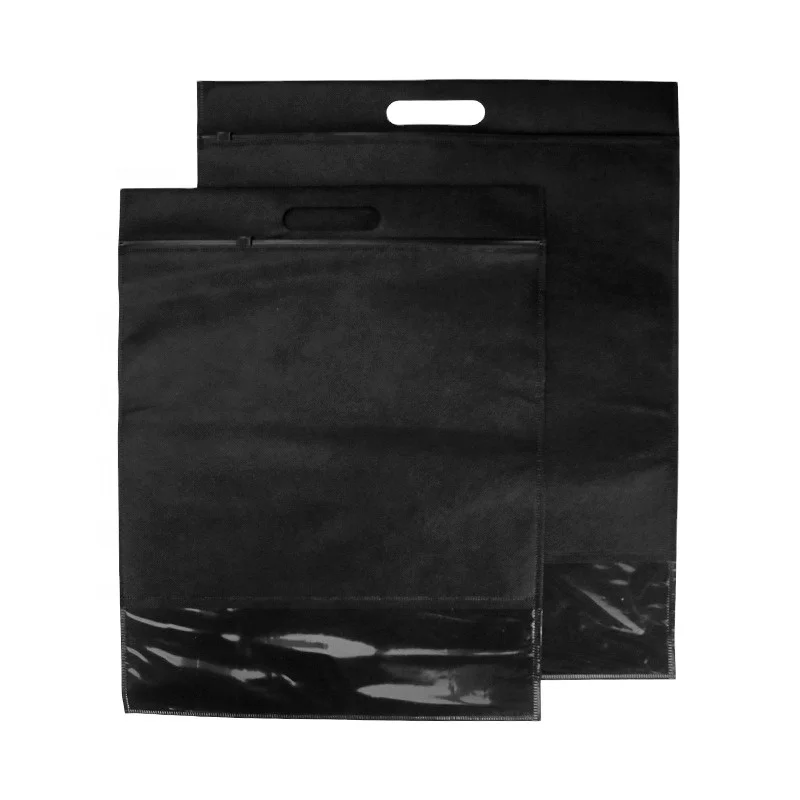 Non-woven zipper bag wholesale dust shoes clothes storage bag spot shoe washing shop with packaging bags printed logo