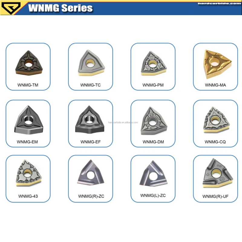Карбидные вставки HARDVIK WNMG080404-EF WNMG080408-EM WNMG для стали