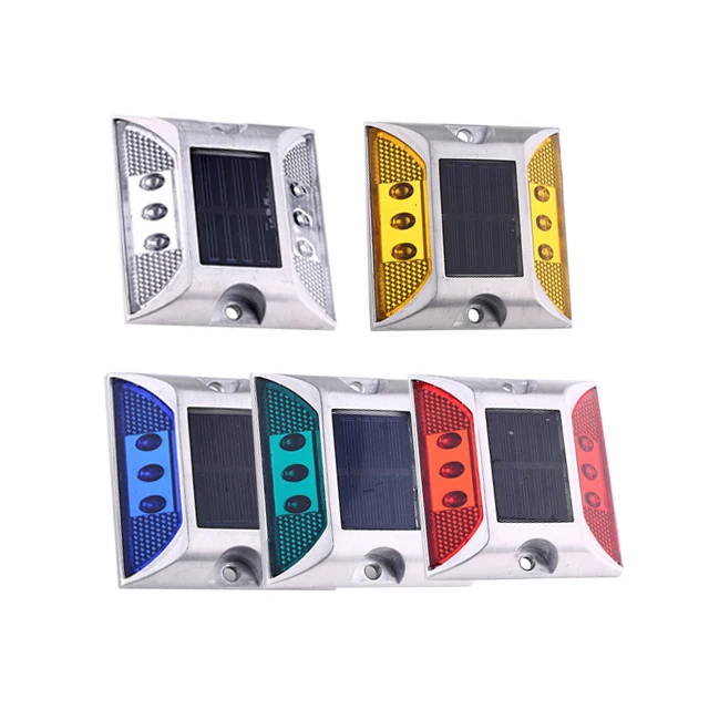 solar road stud light Raised Pavement marker traffic safety reflective cast cat eye solar road studs