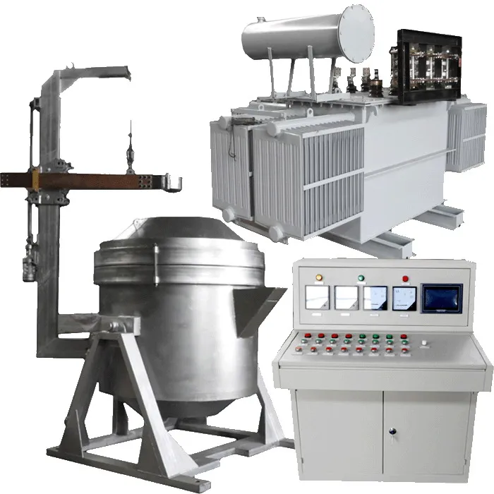 Small DC Electric Arc Furnace (EAF) for steel melting