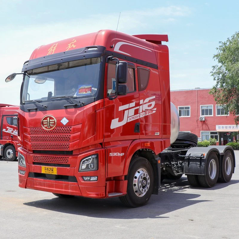 Низкая цена FAW JH6 4x2 6x4 ручной автоматический CNG LNG газ б/у прицеп грузовик головка