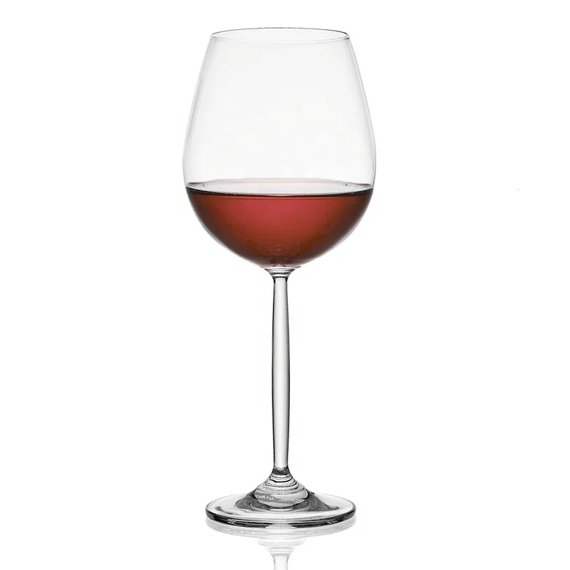 Hot Selling Glass Wine Goblet Customized Long Stem Wine Glass Burgundy Wine Glass Brandy  Set Home Crystal for Wedding