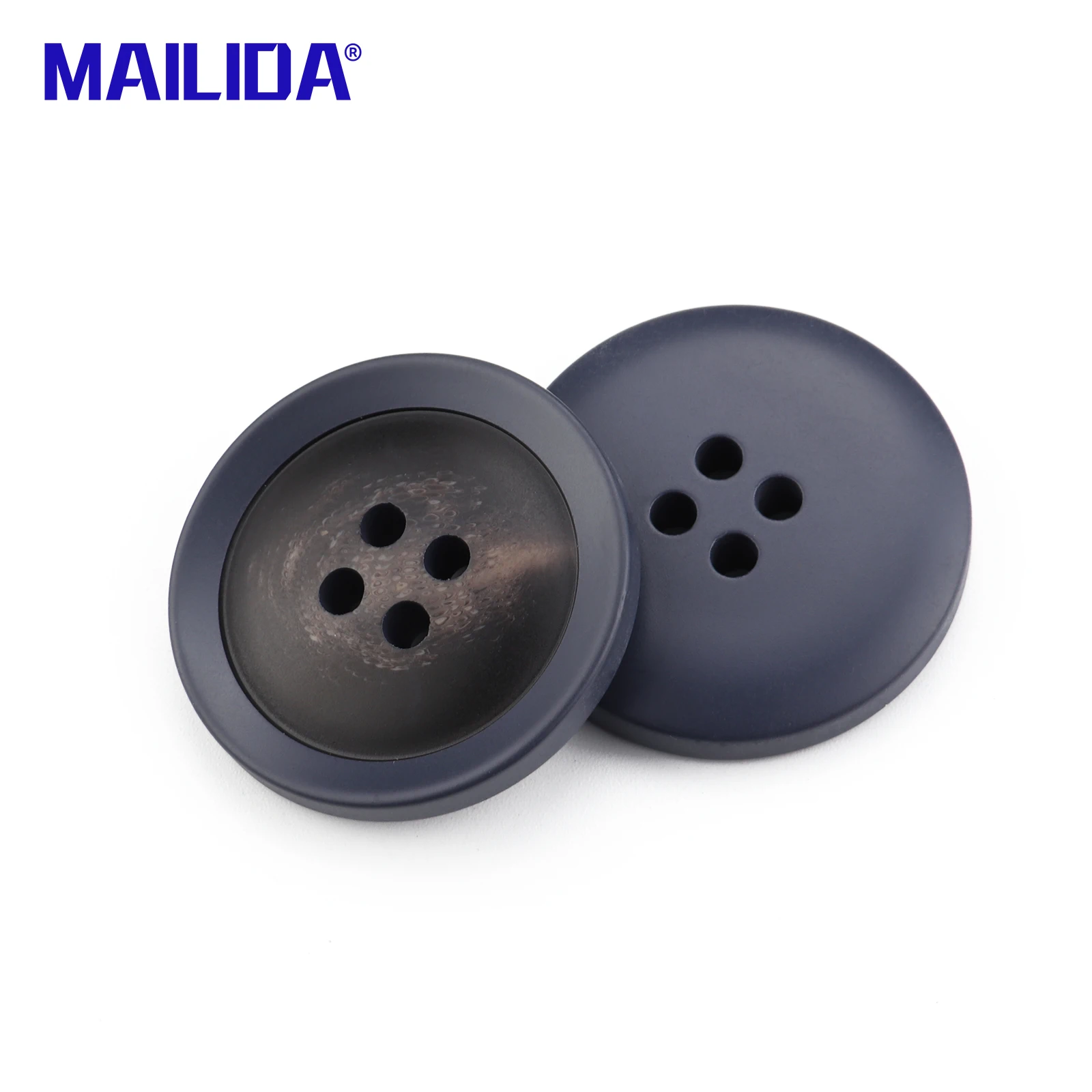
Mailida 30mm Big Black Buttons 