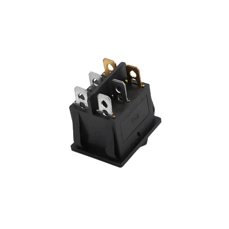 KCD3 double button red dot light on off Rocker Switch 6 pins Black/Grey Rocker Switch 15A 250VAC