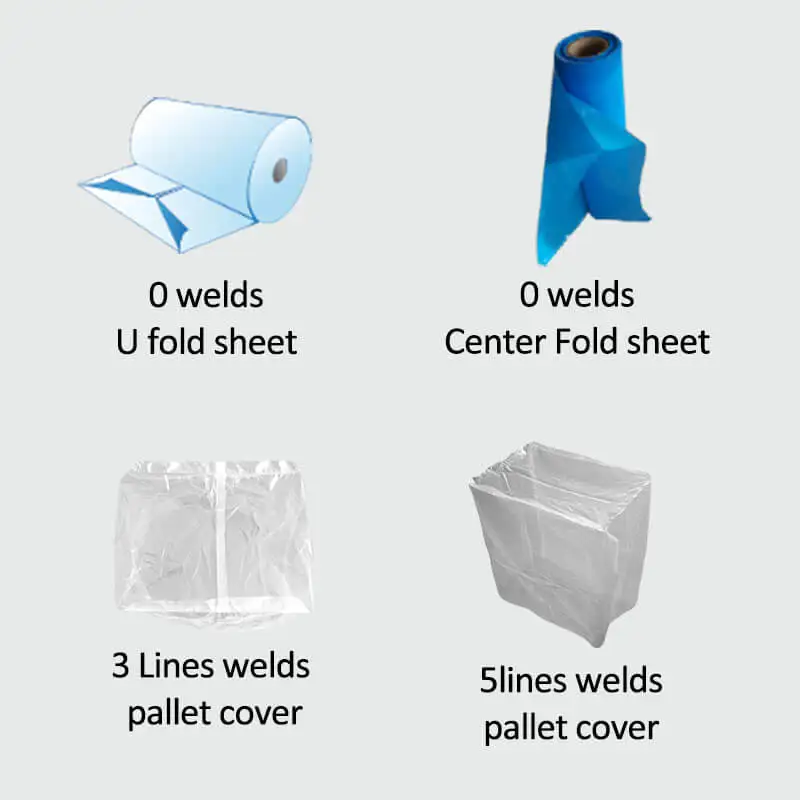 Professional Manufacturer shrink wrap plastic cover for bags pallet hoods