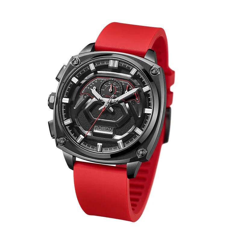 ODM Annual Sale Custom Men Watch Leather Brand Luxury 5 ATM Waterproof Quartz Wristwatch Chronograph 316L Stainless Steel Watch