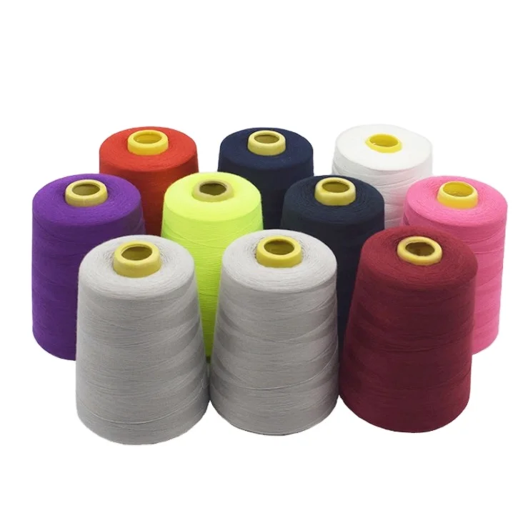 60/2 1000 meters/cone  Nice evenness&standard raw material quality Polyester yarn and  sewing thread