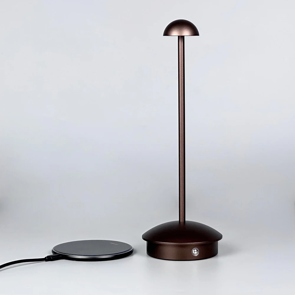 New Pattern Mushroom Table Lamp 2700K Home Decor Portable Light Cordless Restaurant Led Rechargeable Table Lamps Wireless Light