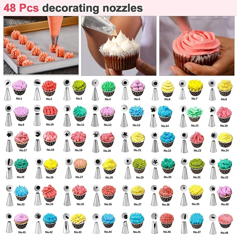 MJ 82 шт для украшения торта комплект инструмент для выпечки поворотный стенд оборудование для глазировки набор