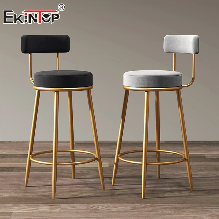Барная мебель Ekintop металлический золотой барный стул поворотные стулья кухонные