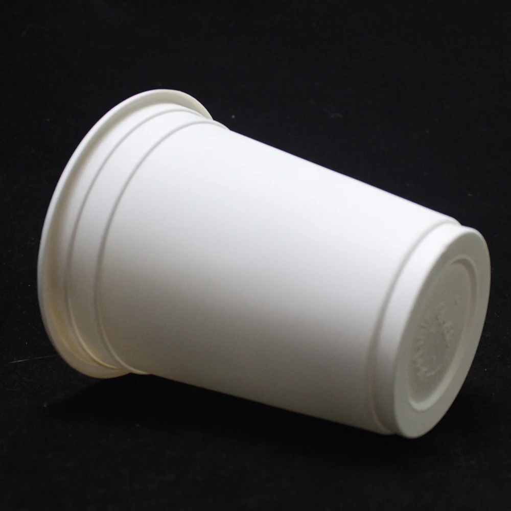 Natural 100% Biodegradable Disposable Biobased Tableware 95mm top diameter corn starch cup white custom for drinking