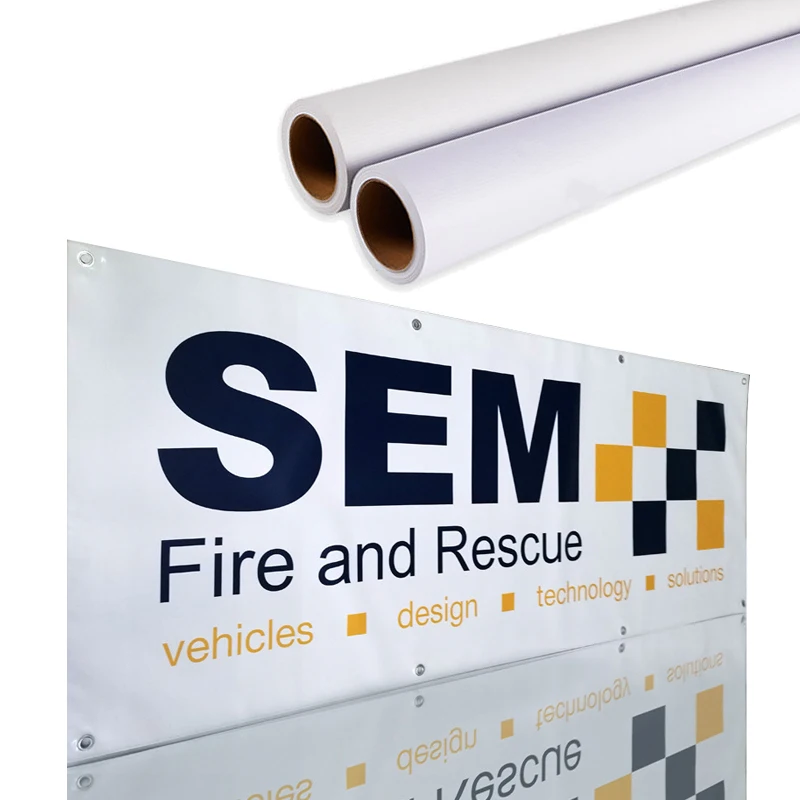 Outdoor Printing Media Pvc Advertising Material Lona Frontlit Flex Banner Rolls Panaflex Tarpaulin Advertising Canvas Materials