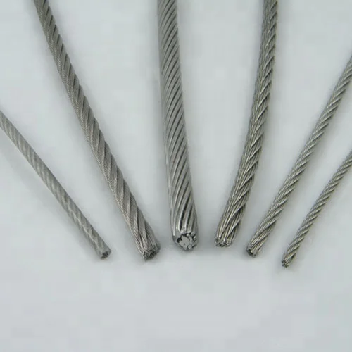 Wire Rope Steel Cable Strand Wire Rope 7*7 7*19 6*19+FC 6*7+FC wire strand cable made in China