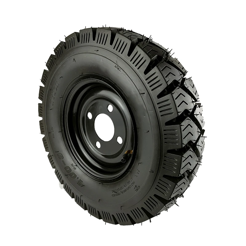 Rubber tire 300-8/400-8/400-12/450-12 electric tricycle solid tire with steel ring