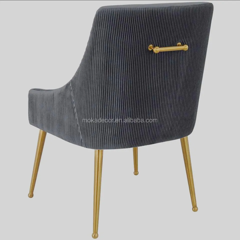modern luxury velvet Dining Chair Living Room Upholstery stainless steel legs dining chair