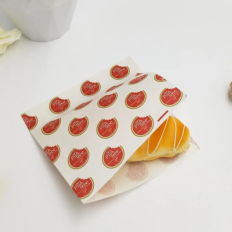 Manufacturers Wholesale Oil-Proof Two-Side Sealed Puff L-Shaped Opening Snack Packaging Triangle Paper Bag