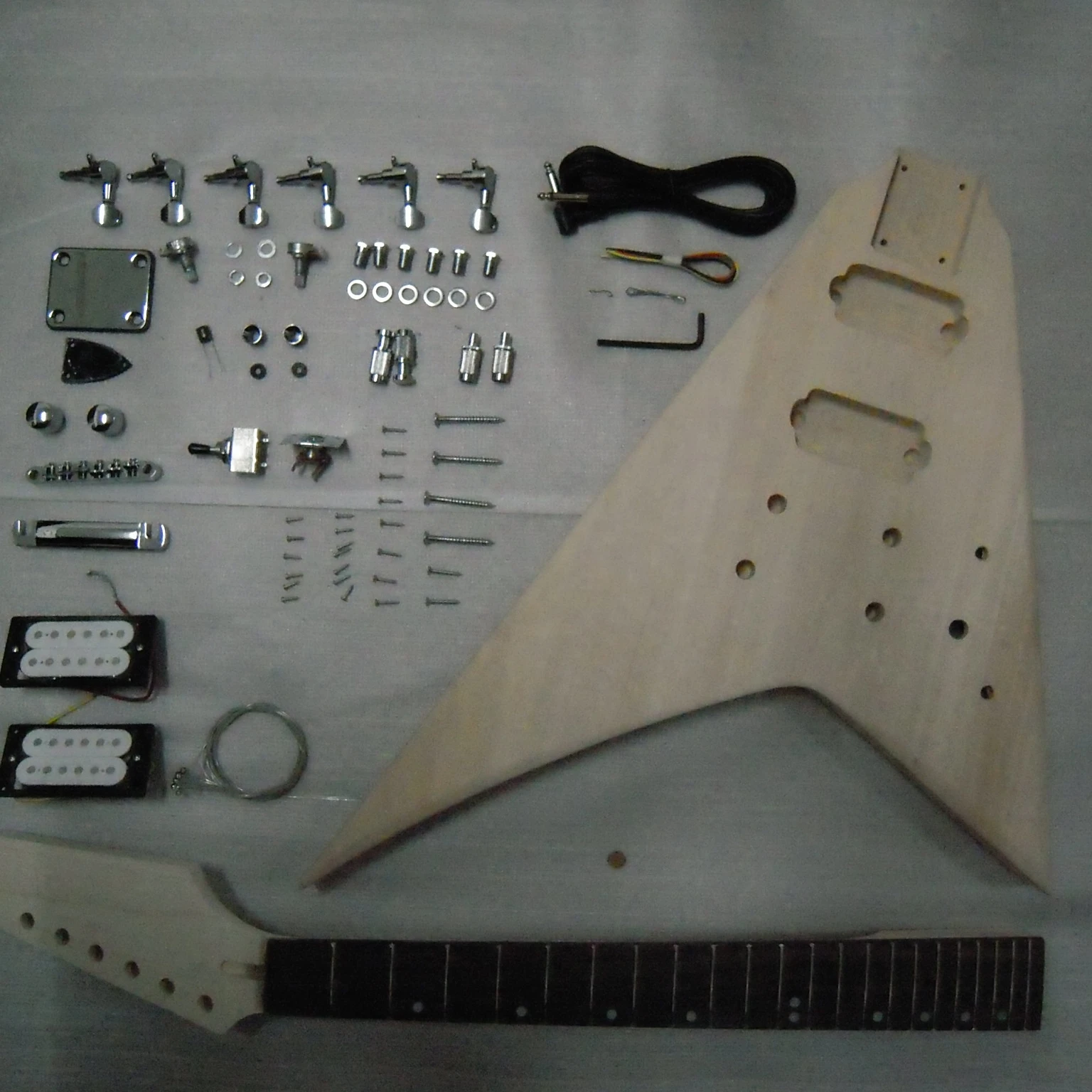 Flying V Shape DIY Electric Guitar Kit