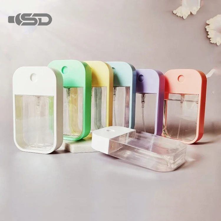 Manufacturer Usiom 45ml 50ml Airless Pump Bottle Pocket Size Mist Bottle Flat Plastic Custom Spray Bottle