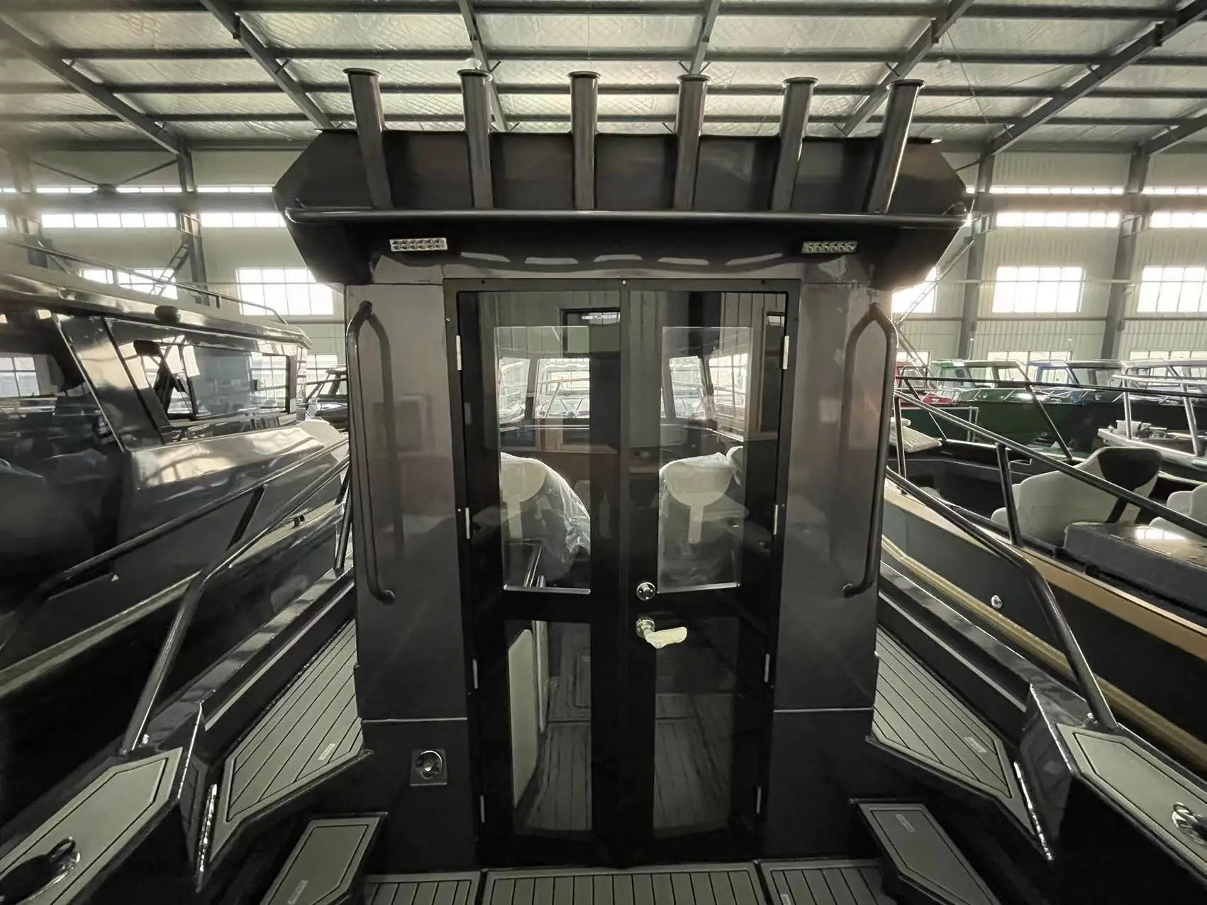 24ft leisure boat aluminum fishing boat all welded fishing boat for sale