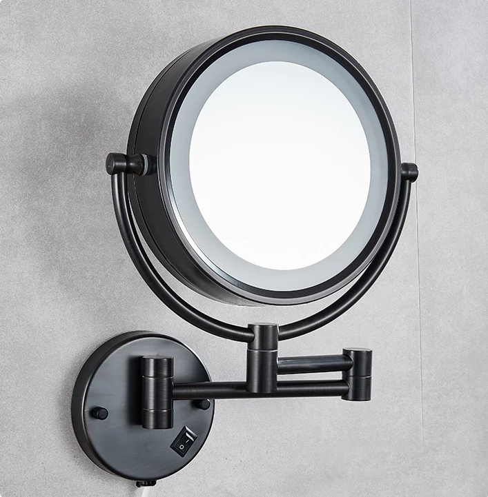 Led mirror smart 304 stainless steel mirrors black series 4 double sided lighted vanity mirrors for bathroom