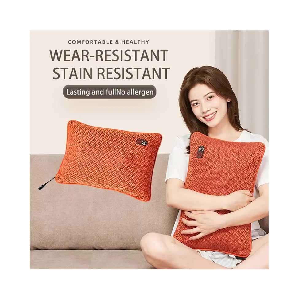 Car and Home Electric Rolling Kneading Shiatsu Infrared Heated Full Body Neck Massage Pillow with Heat