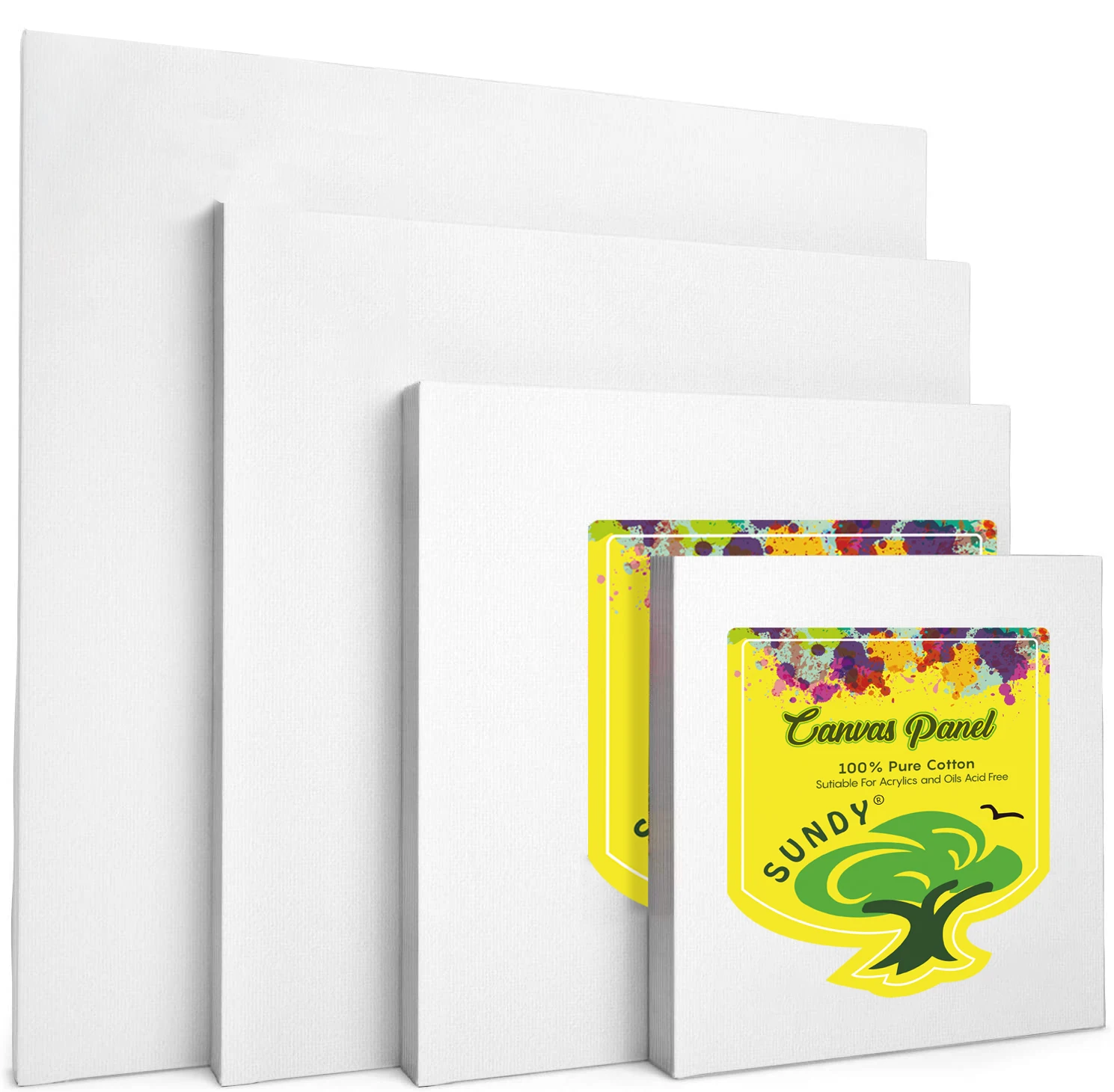 8X10'  wholesale factory  blank  280gsm 100% cotton cheap  artist board for artist painting canvas panel