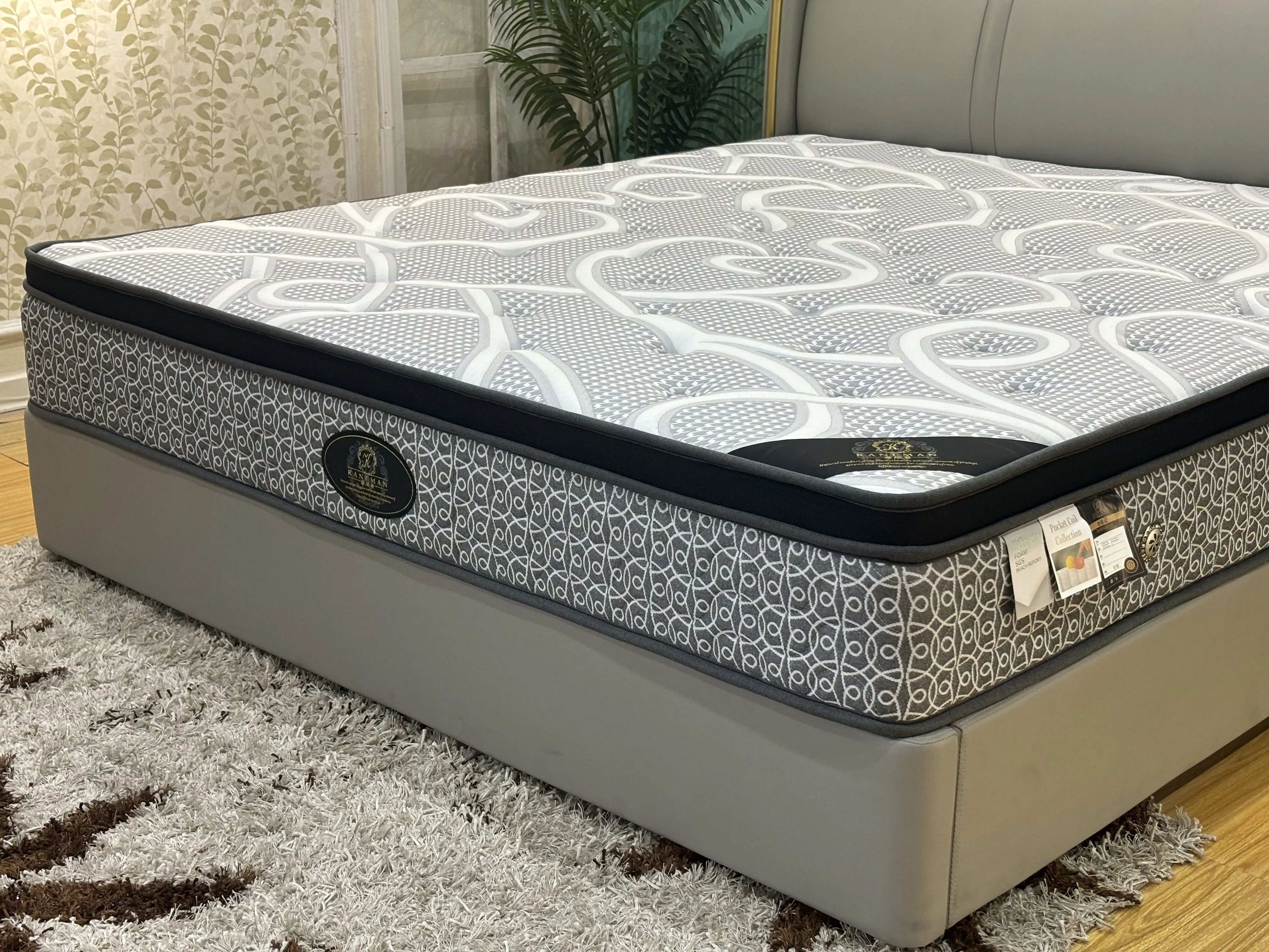 Buy from china cheap pocket spring mattress wholesale top quality mattress double pillow top spring coil mattresses colchones