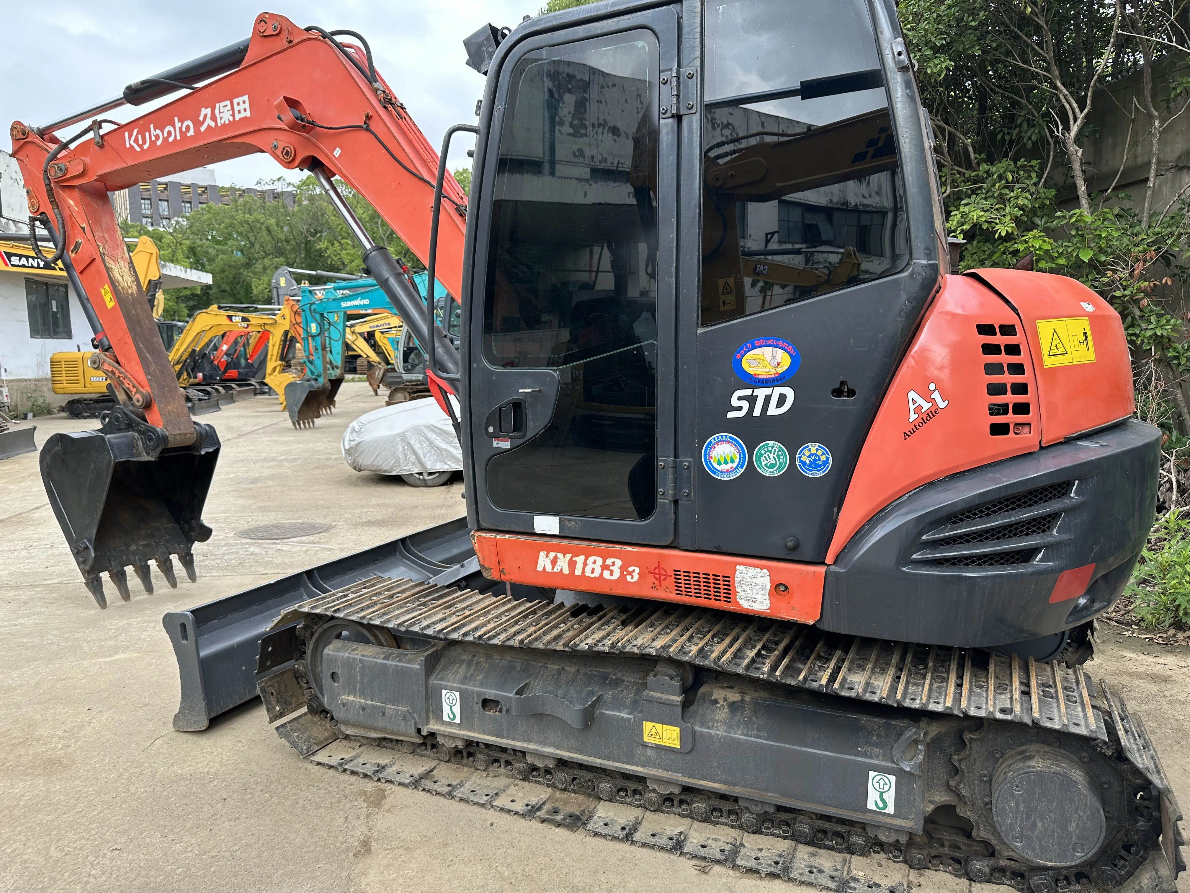 Лидер продаж Kx183-3 гидравлические экскаваторы Kubota подержанные 8 тонн Строительная техника оригинальная японская