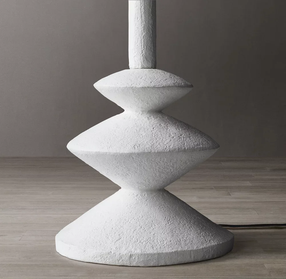 Simple Retro White Living Room Upright Standing Light Bedside Bedroom Study Floor Lamp