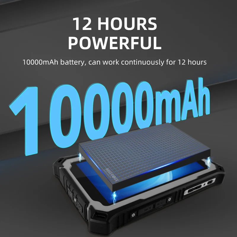 HUGEROCK R71 Shockproof Dual Sim Card 1000nit Pc 8gb Ram 256gb Barcode Desktop Scanner Long Range Rfid Nfc rugged tablet android