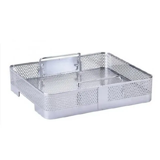 A variety of mesh options Uniform hole storage disinfection ultrasonic cleaner basket
