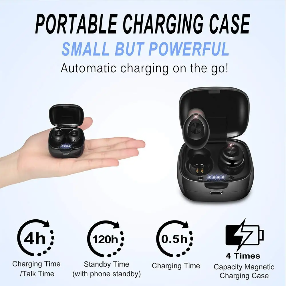 
New Products trending Amazon Free Shipping Noise Cancelling Wireless Bt Earphone Headset Earbuds Headphones 