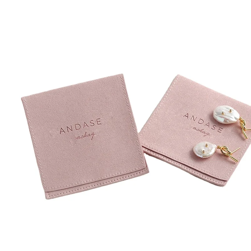 Dust envelop velvet suede  jewelry microfiber pouch for necklace ring earring glasses bracelet turquoise