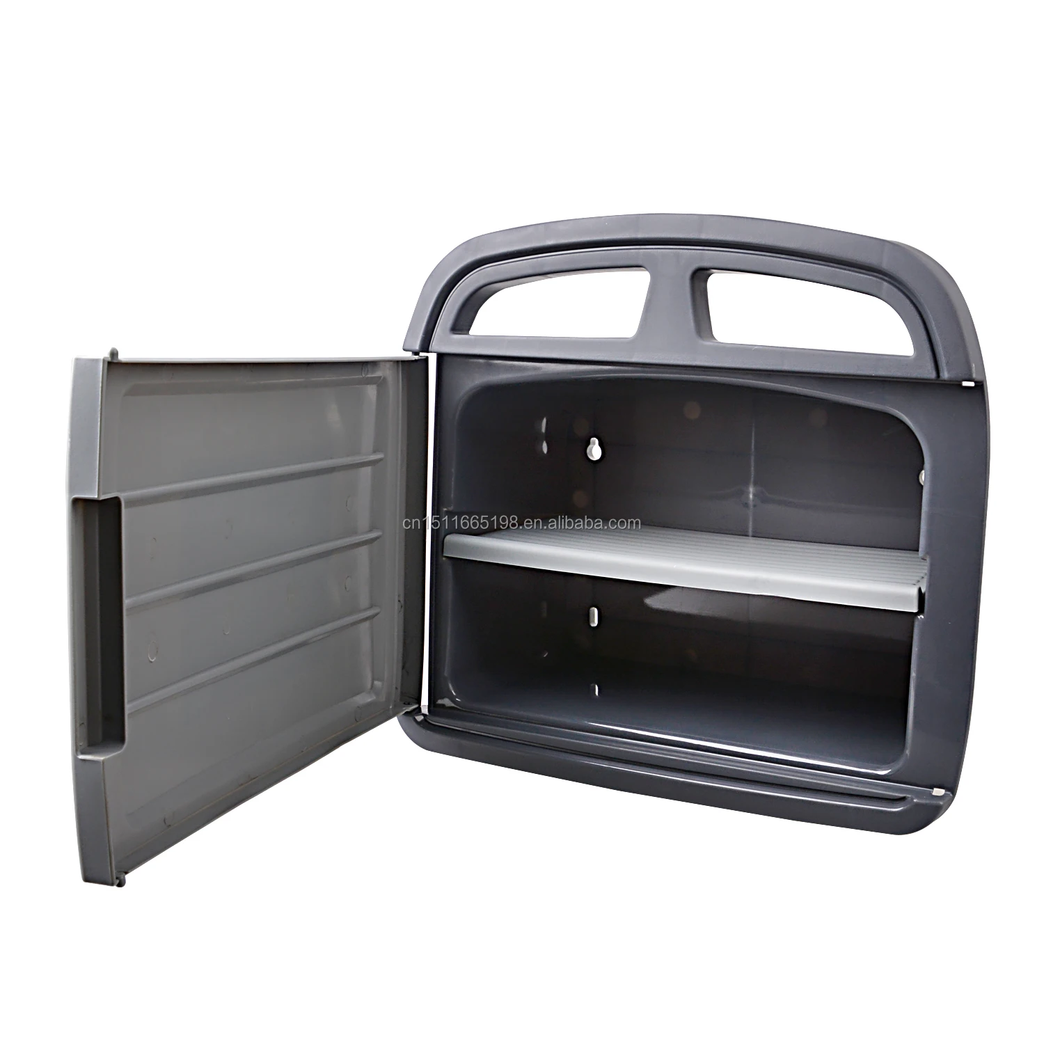 
Compartment for Storing Hose Attachments Wall Mount Hose Holder Poly PP Garden Hose Reels Plastic Wall MOUNTABLE 