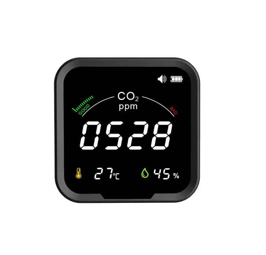 NDIR Air Quality Humidify Gas Analysis Meter Co2 Detector Monitor Mini Portable Co2 Measuring Instrument