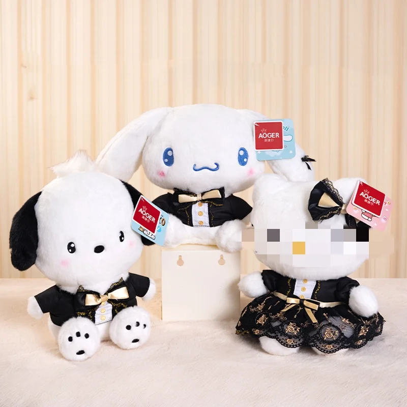 New Cartoon Shine Doll Series Kuromi Melody Pochacco Plush Doll Kawaii Anime Cinnamoroll HK Cat Pillow Birthday Gift Toy