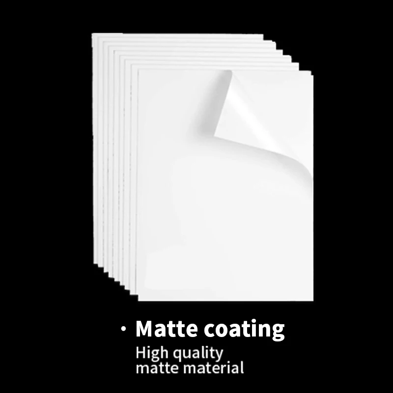 Premium Printable A3 A4 Sticker Paper White Sticker Paper Self Adhesive Paper For Inkjet And Laser Printer