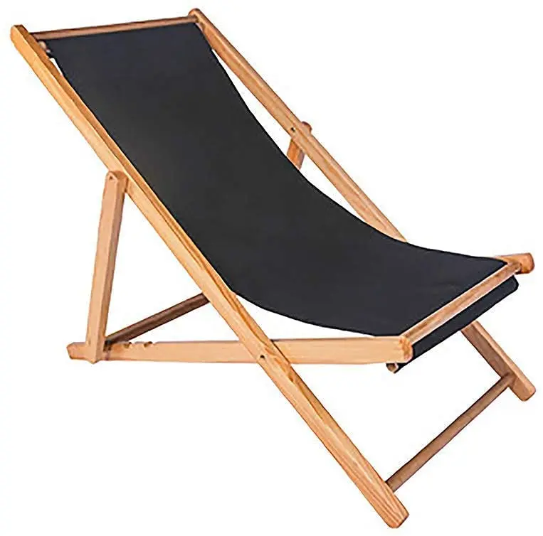 Folding Reclining Outdoor Sun Loungers Beach Chair Lazy Outdoor Deck Chair Oxford Canvas Apply to Balcony Home Leisure